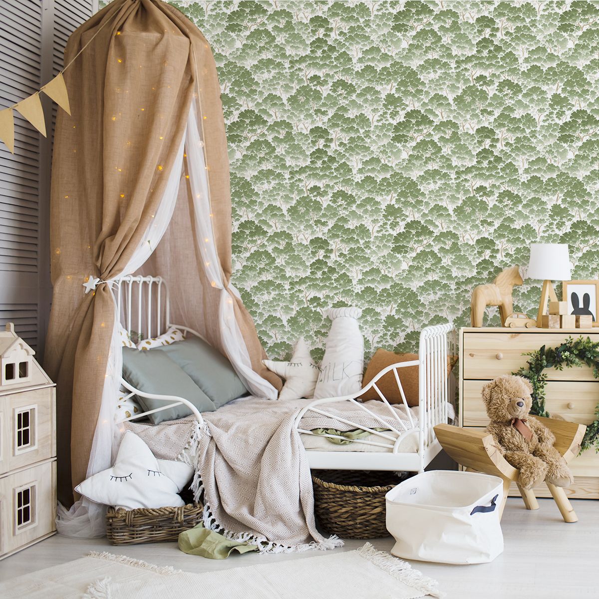 Vintage Forest Removable Wallpaper (colour options)