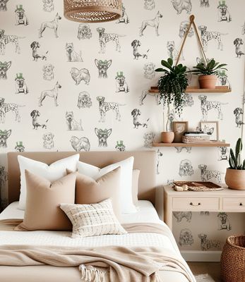 It&#39;s a Dog&#39;s Life Removable Wallpaper