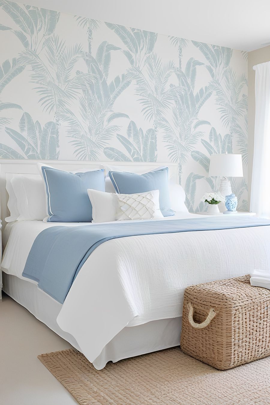 Luxe Exotica II (Hamptons Blue) Removable Wallpaper