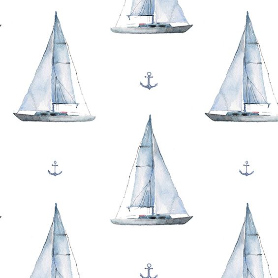 Sail Boats Removable Wallpaper