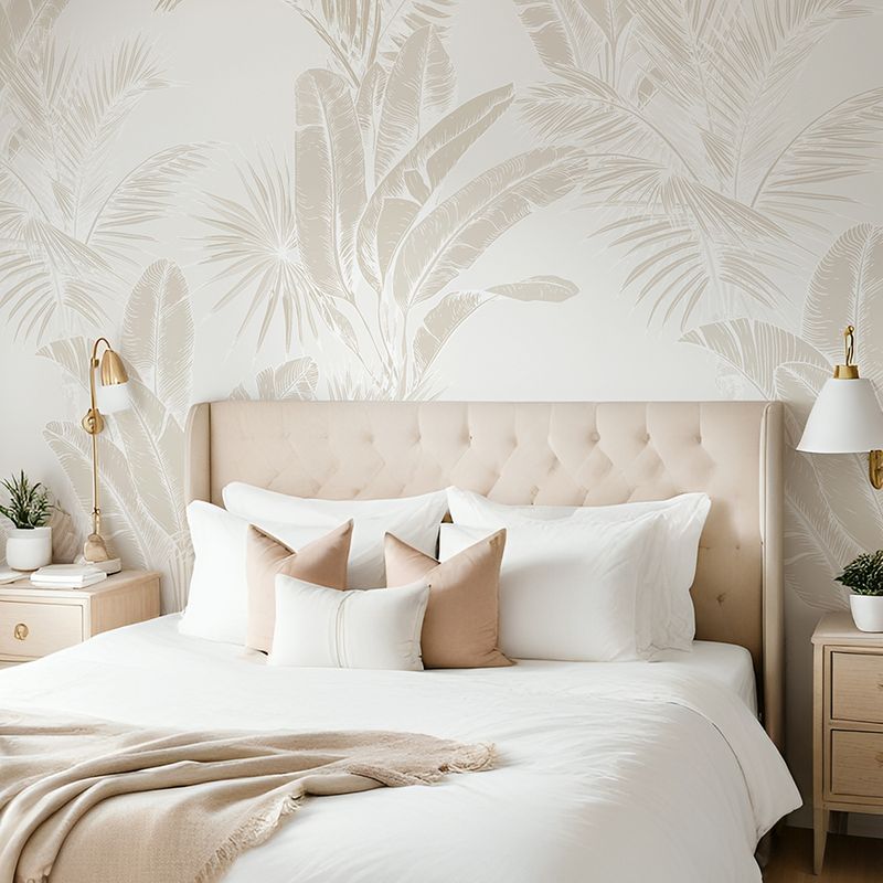 Luxe Exotica III Neutral Removable Wallpaper