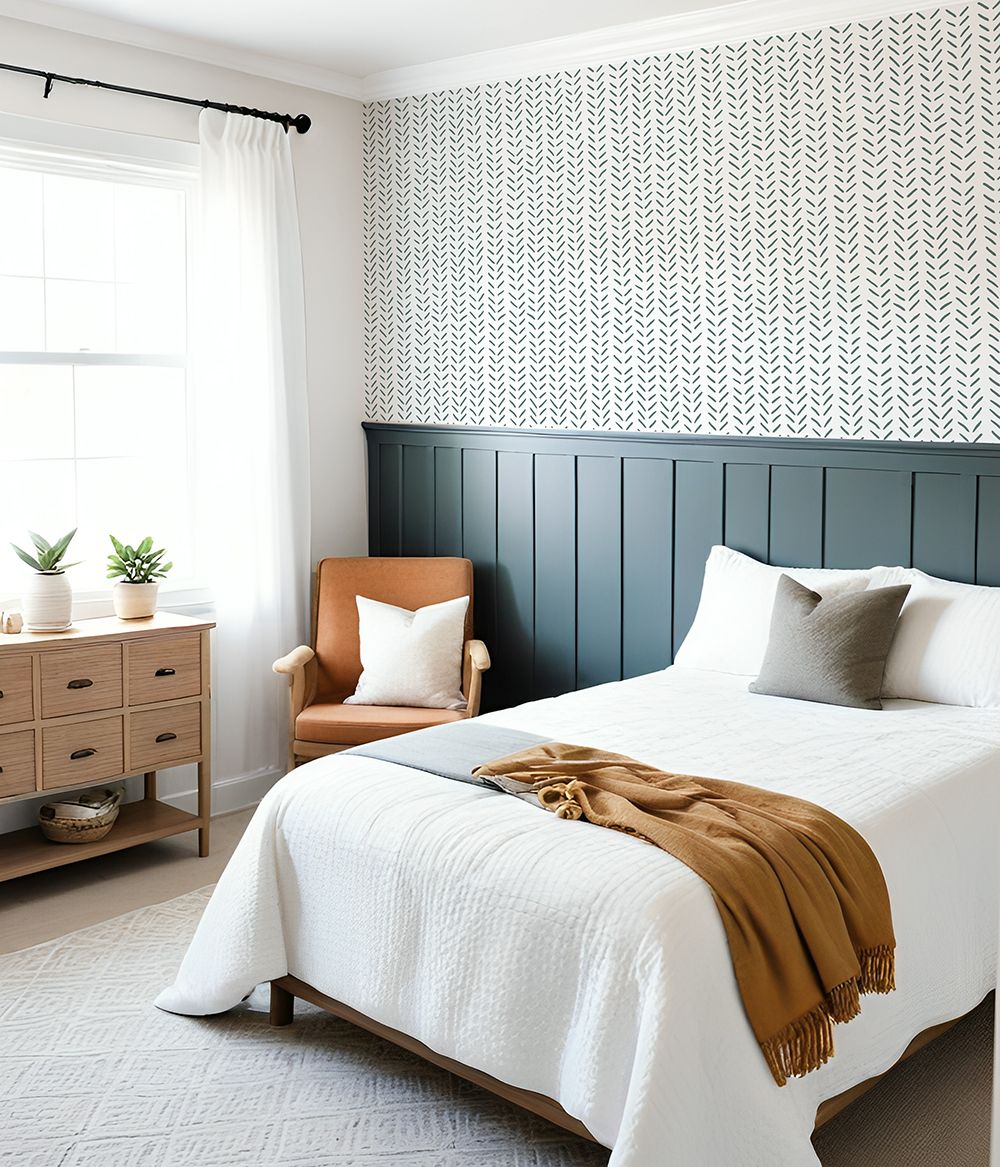 Carson Removable Wallpaper (blue or sage)