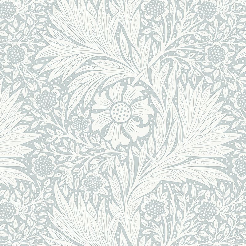 Delicate Foliage (Duck Egg) Removable Wallpaper