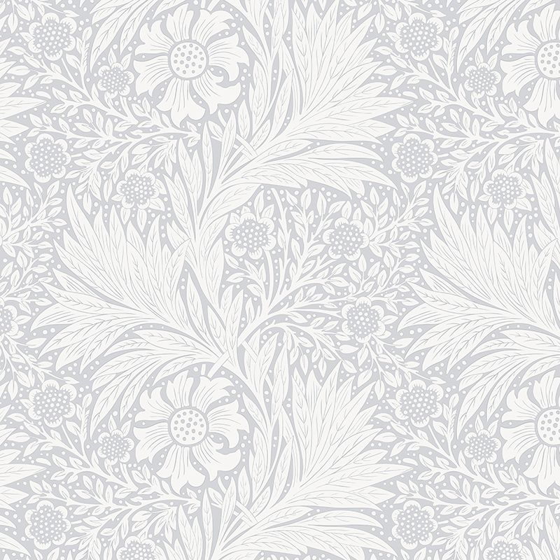 Delicate Foliage (Pale Grey) Removable Wallpaper