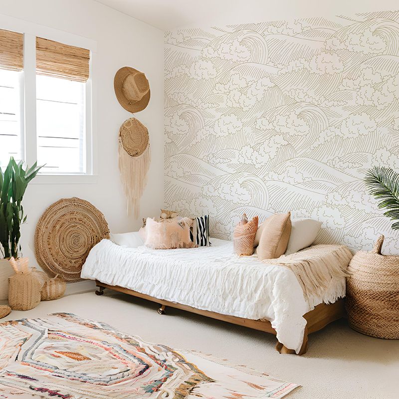 Ocean Waves (Neutral) Removable Wallpaper
