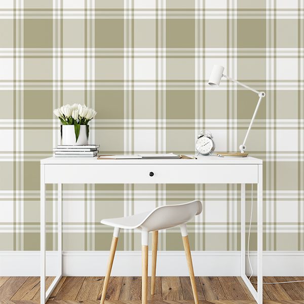 Plaid Removable Wallpaper (More colour options)