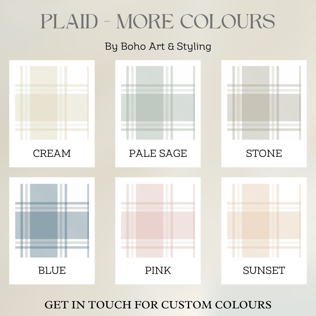 Plaid Removable Wallpaper (More colour options)