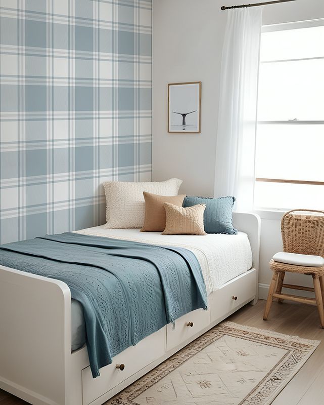 Plaid Removable Wallpaper (More colour options)