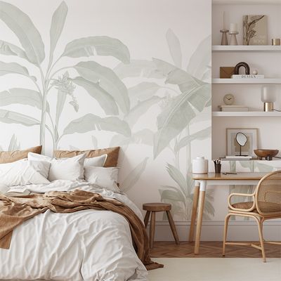 Tropical Jungle Mural (Colours) Removable Wallpaper