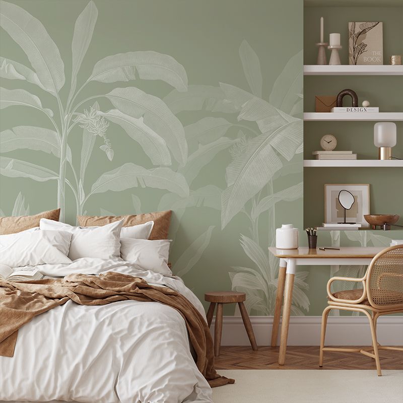 Tropical Jungle Mural (Colours) Removable Wallpaper