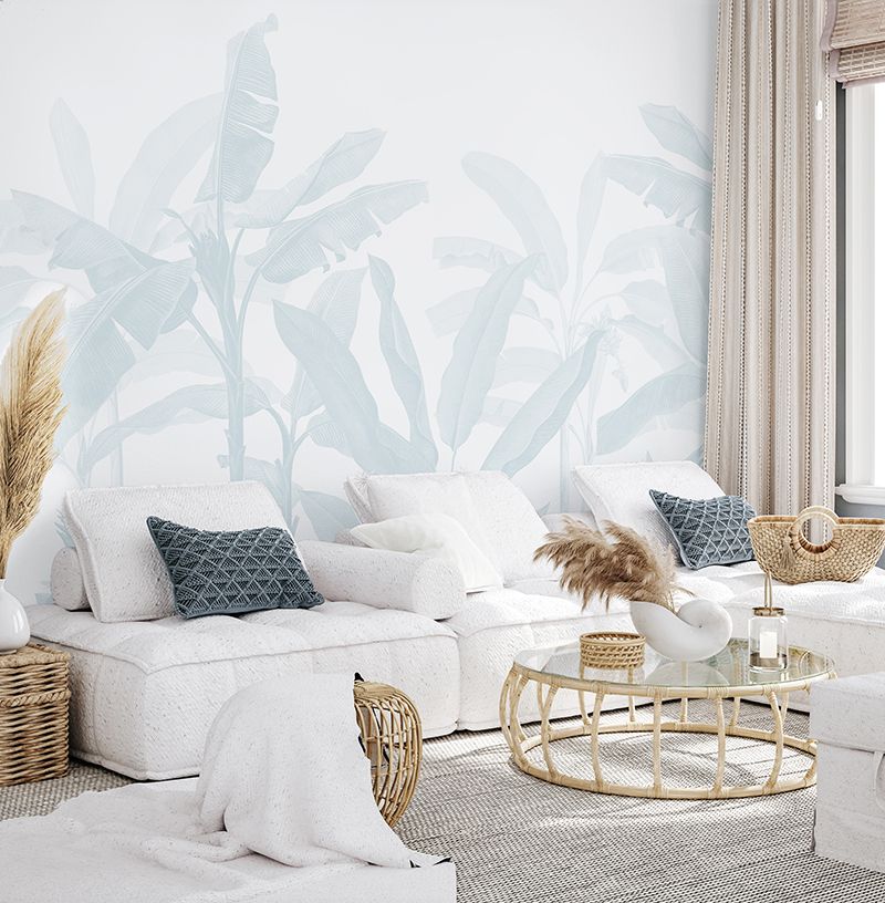 Tropical Jungle Mural (Colours) Removable Wallpaper