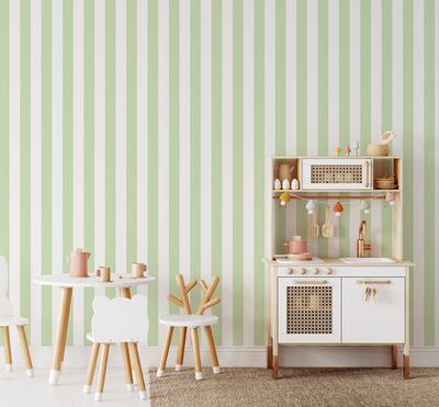 Summer Stripes Removable Wallpaper (colour options and vertical or horizontal)