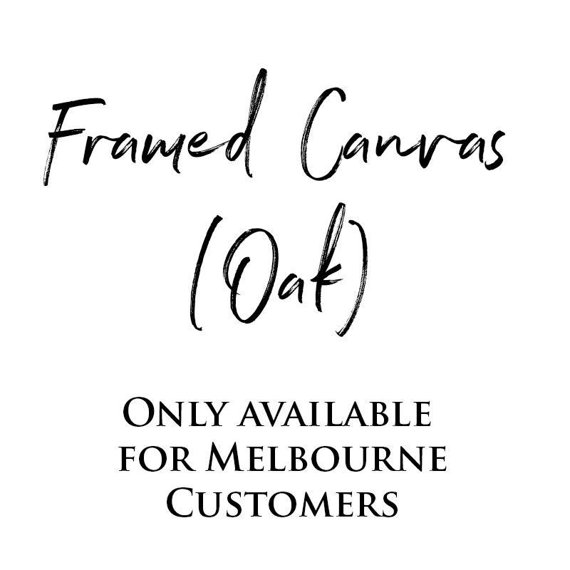 Framed Canvas (Oak) 3 sizes