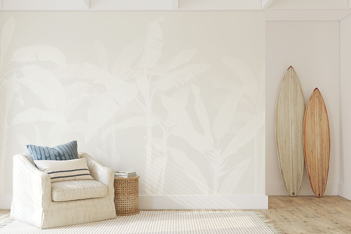 Tropical Jungle Mural (Colours) Removable Wallpaper
