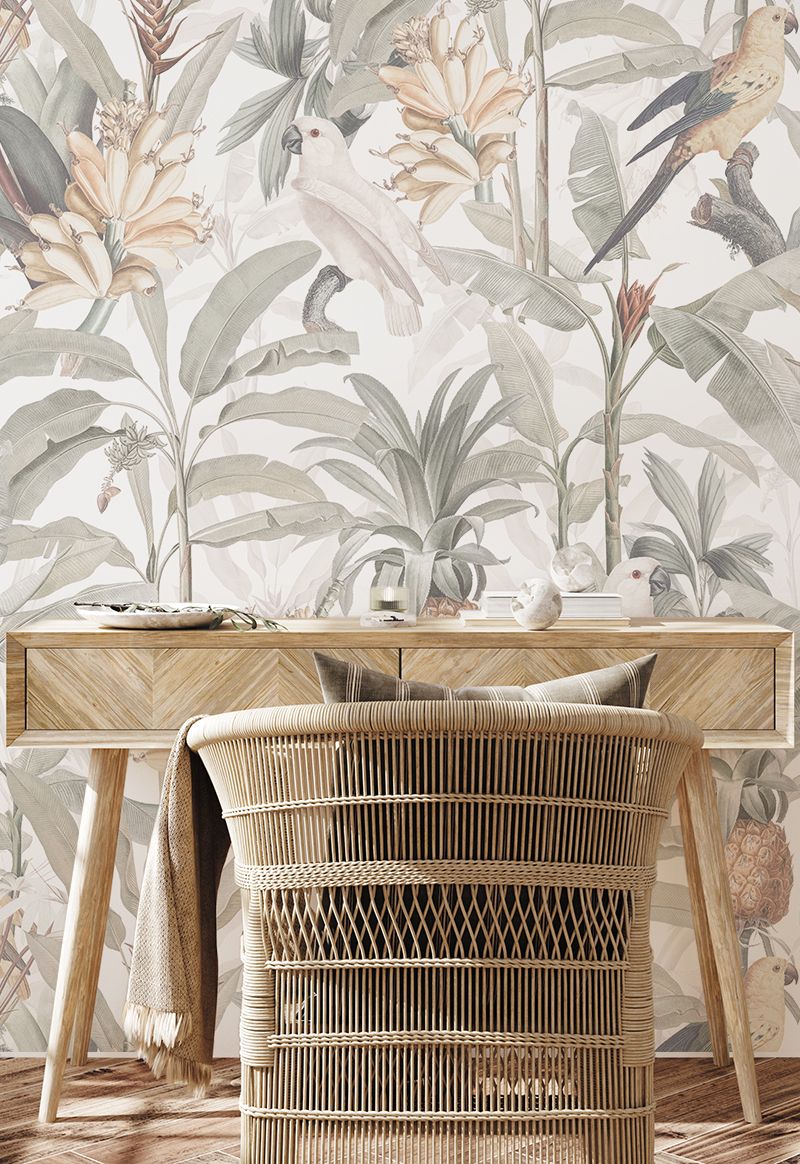 Tropical Jungle (half tone) Removable Wallpaper