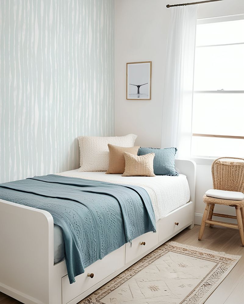 Coastal Stripes Removable Wallpaper (colour options)