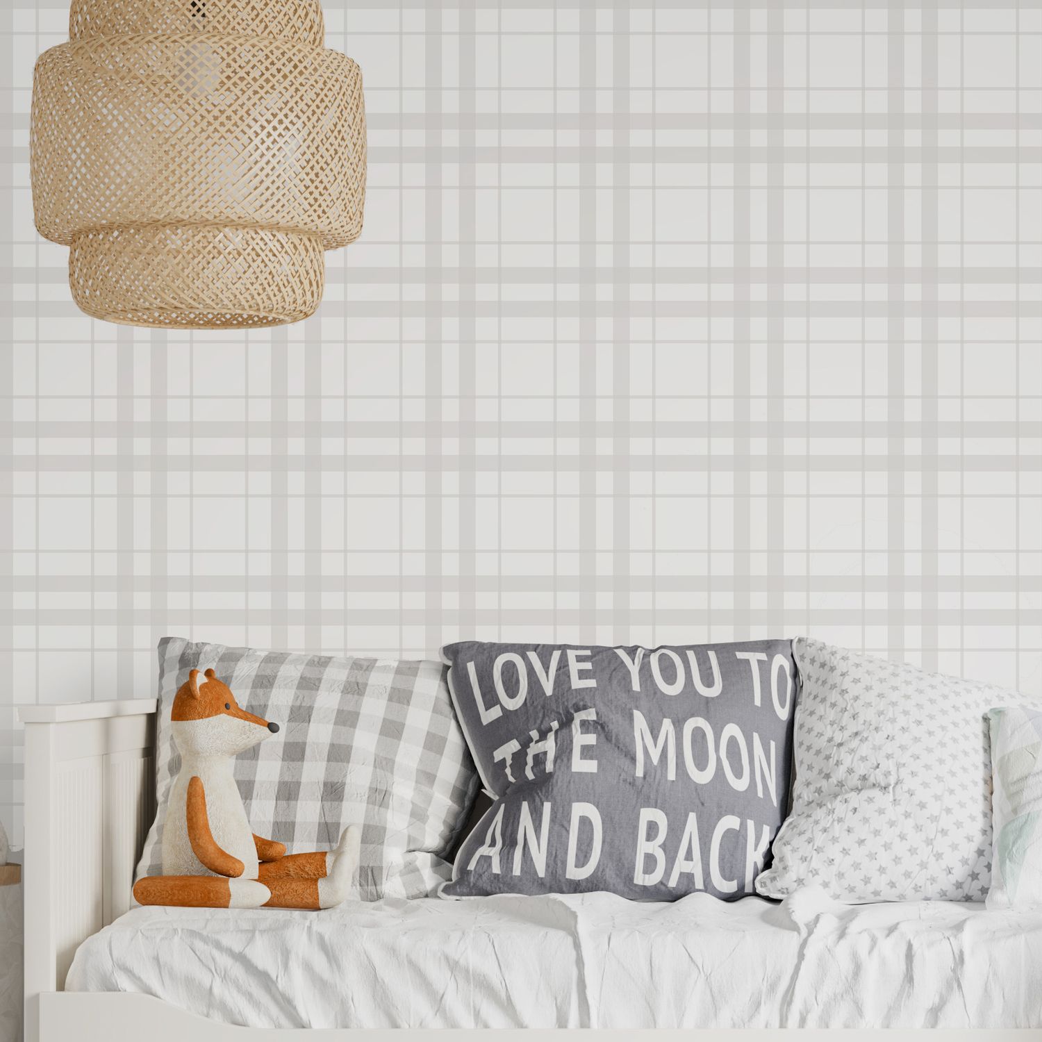 Geo Plaid Removable Wallpaper (colour options)