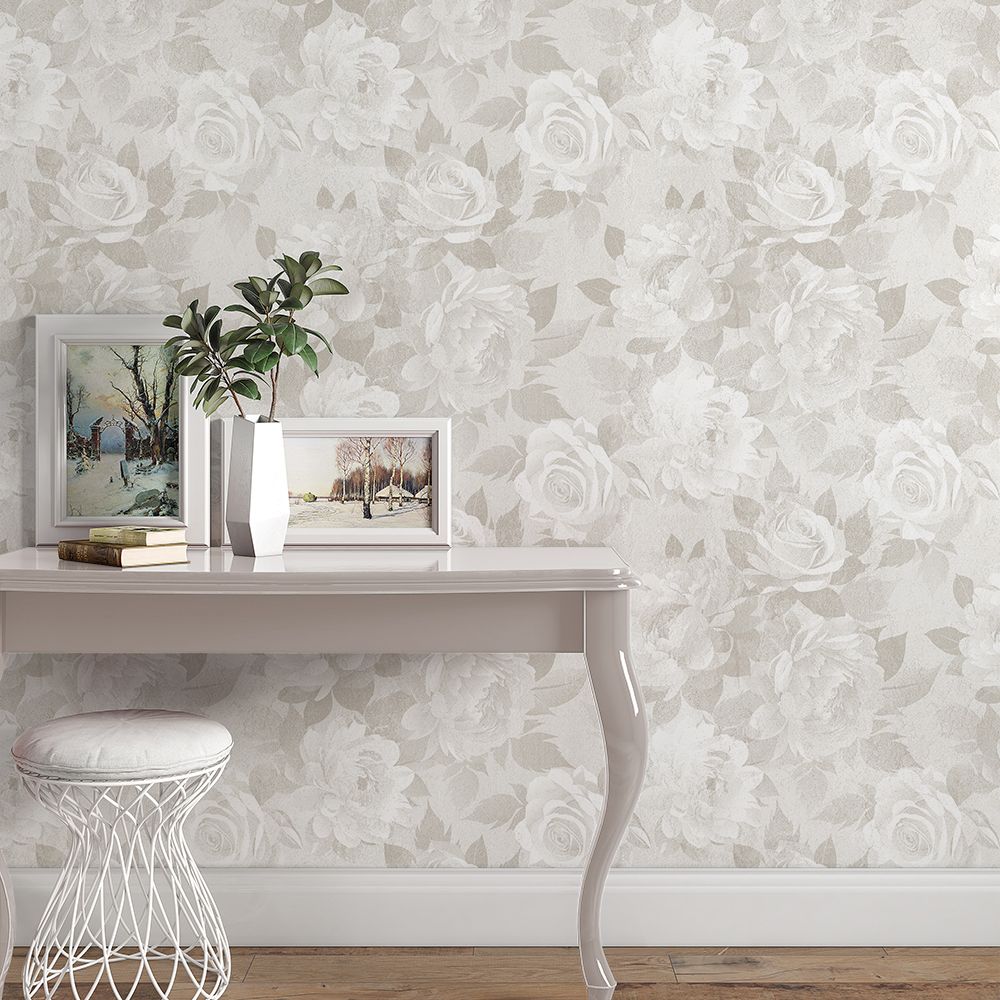 Vintage Flowers Removable Wallpaper
