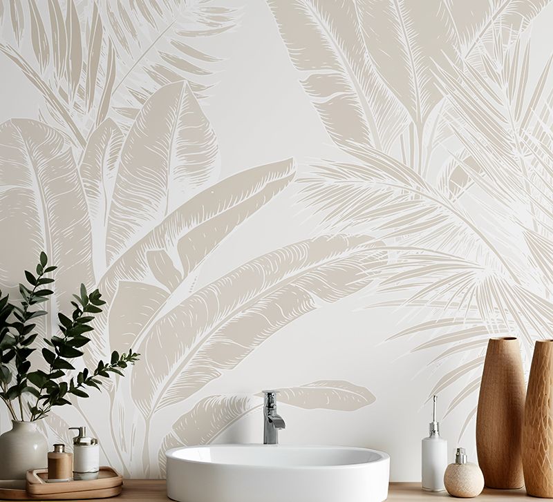 Luxe Exotica III Neutral Removable Wallpaper