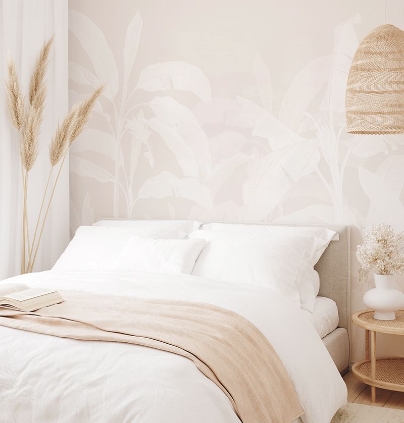 Tropical Jungle Mural (Colours) Removable Wallpaper