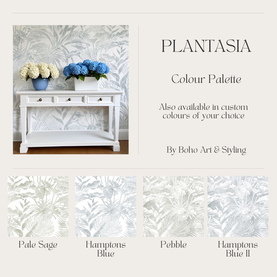 Plantasia Removable Wallpaper (colour options)