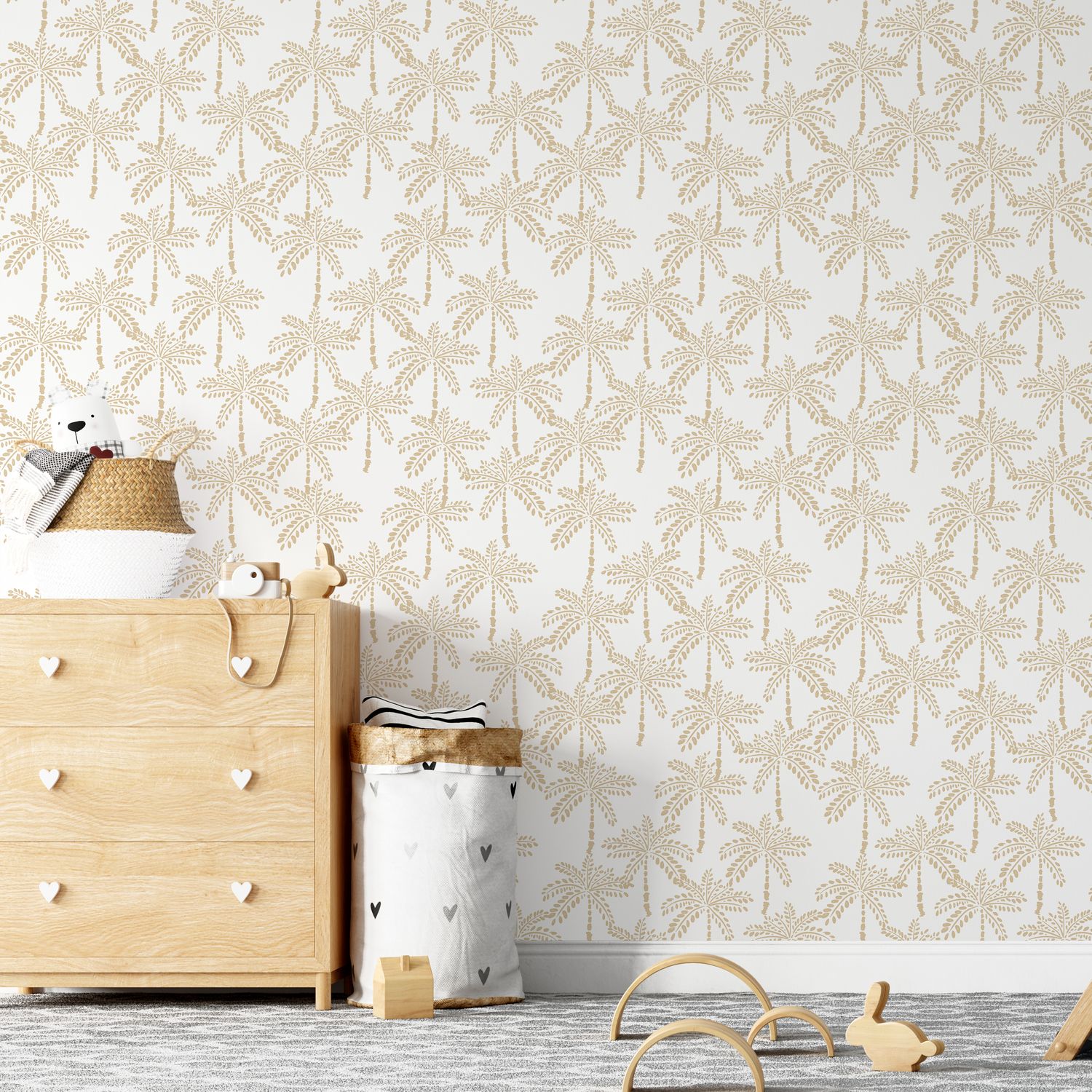 Caribbean Palms Removable Wallpaper (colour options)
