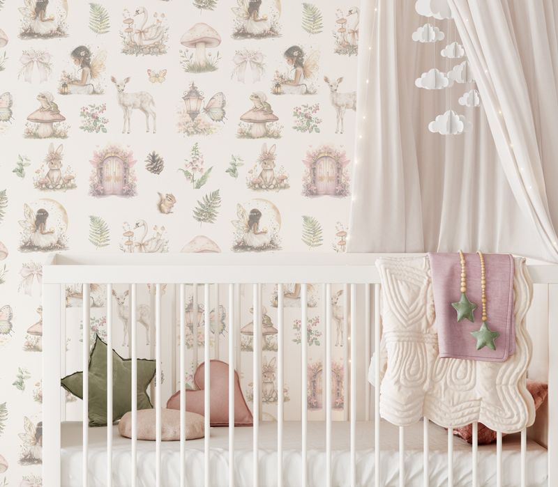 Enchanted Woodland Fairies Removable Wallpaper