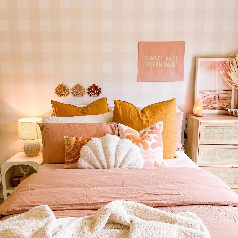 Traditional Gingham Checks Removable Wallpaper (Colour options)