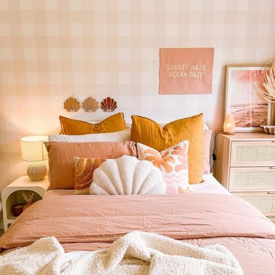 Traditional Gingham Checks Removable Wallpaper (Colour options)