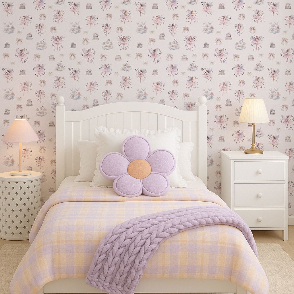 Whimsical Ballerina Fairies Removable Wallpaper