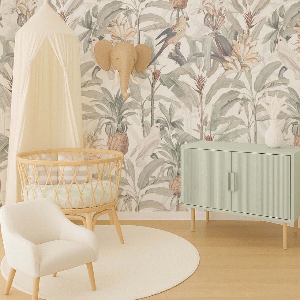 Tropical Jungle (half tone) Removable Wallpaper