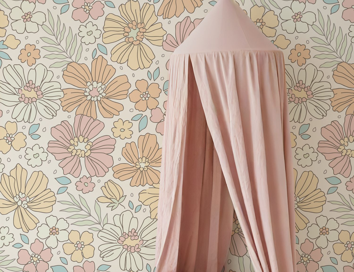 Pastel Meadow Removable Wallpaper