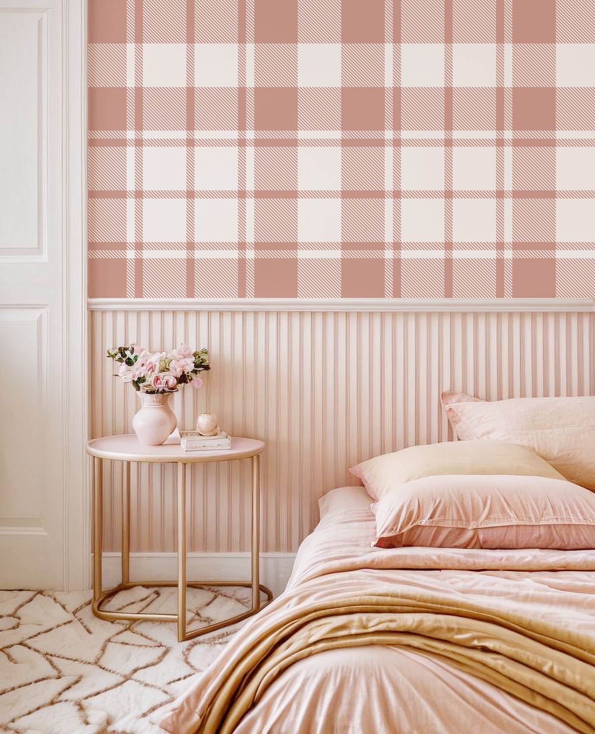 Cozy Plaid Removable Wallpaper (colour options)