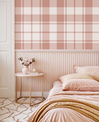 Cozy Plaid Removable Wallpaper (colour options)
