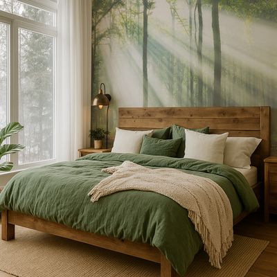 Morning Forest Removable Wallpaper Mural