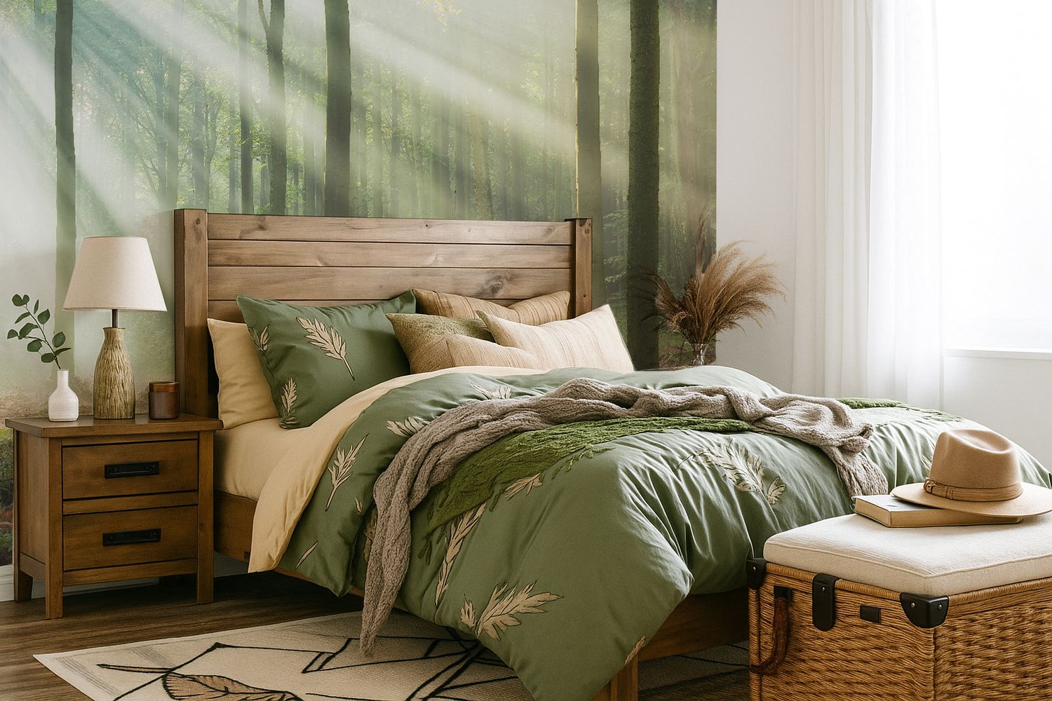 Morning Forest Removable Wallpaper Mural
