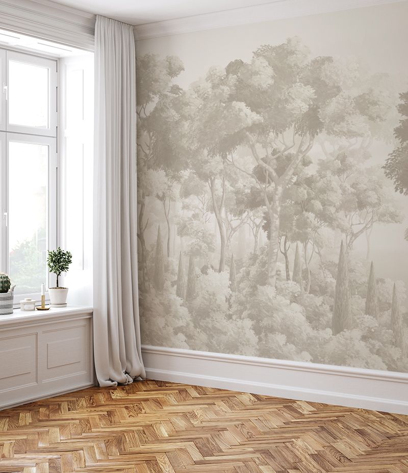 English Forest Removable Wallpaper Mural (Colour options)