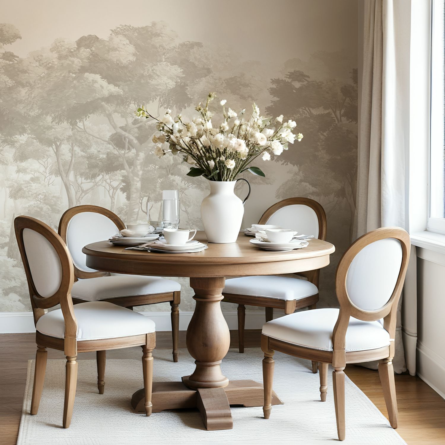 English Forest Removable Wallpaper Mural (Colour options)