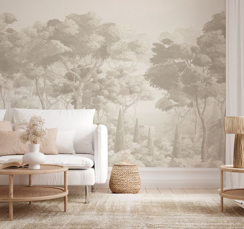 English Forest Removable Wallpaper Mural (Colour options)
