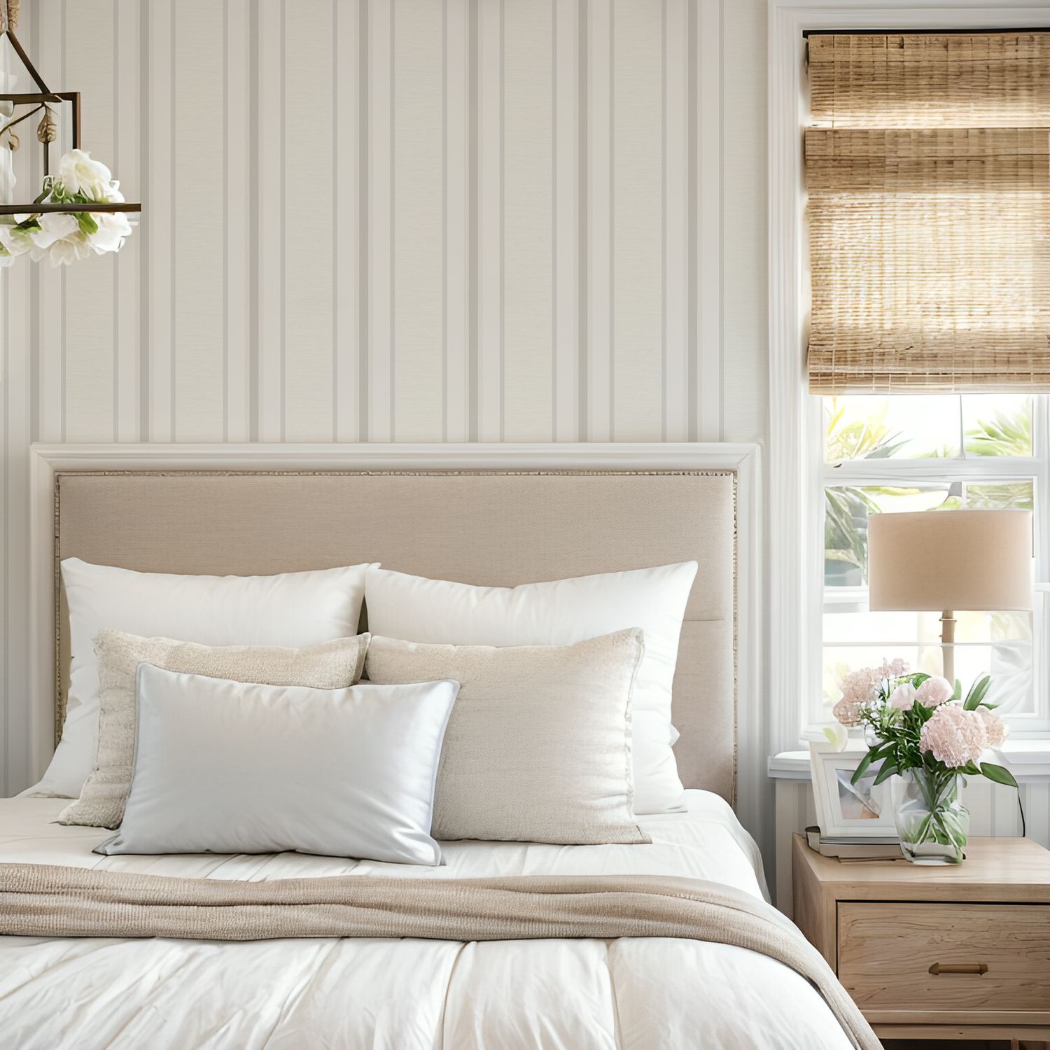 Parisienne Stripes Removable Wallpaper (Colour options)