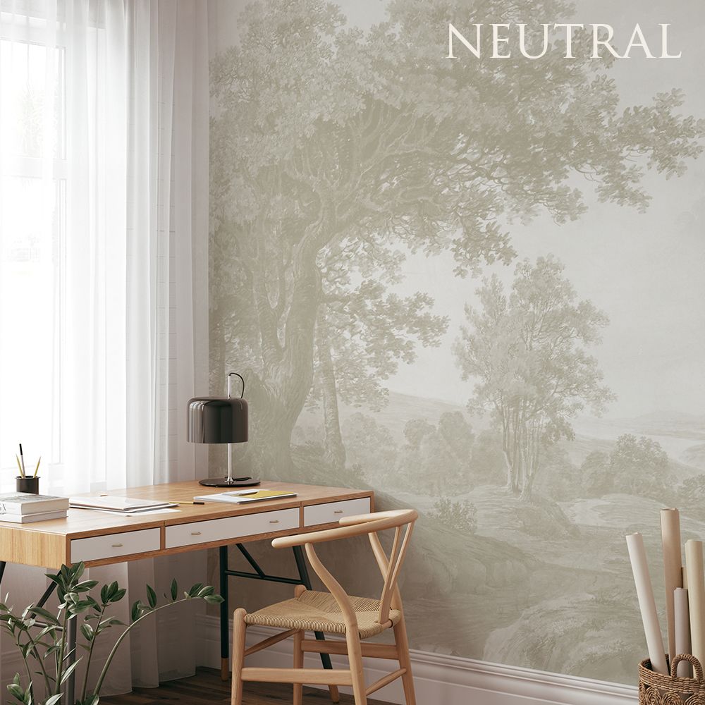 Wooded Landscape Removable Wallpaper Mural (Colour options)
