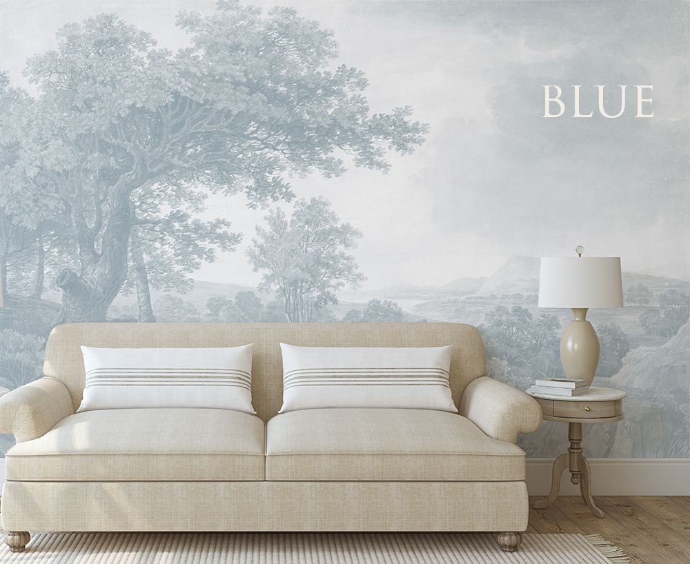 Wooded Landscape Removable Wallpaper Mural (Colour options)