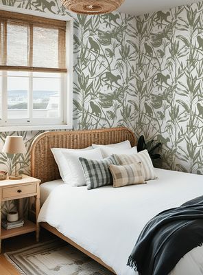 Monkey Business Removable Wallpaper (Colour options)