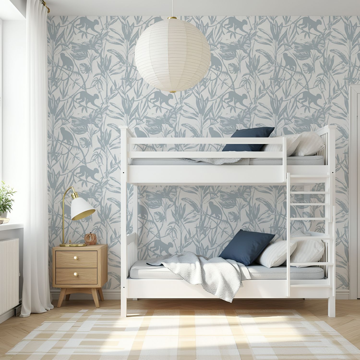Monkey Business Removable Wallpaper (Colour options)