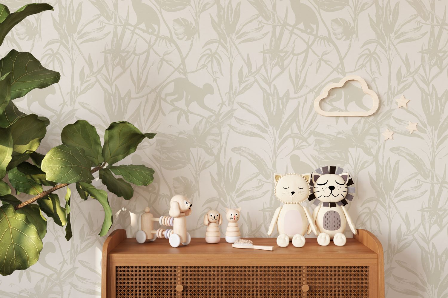 Monkey Business Removable Wallpaper (Colour options)