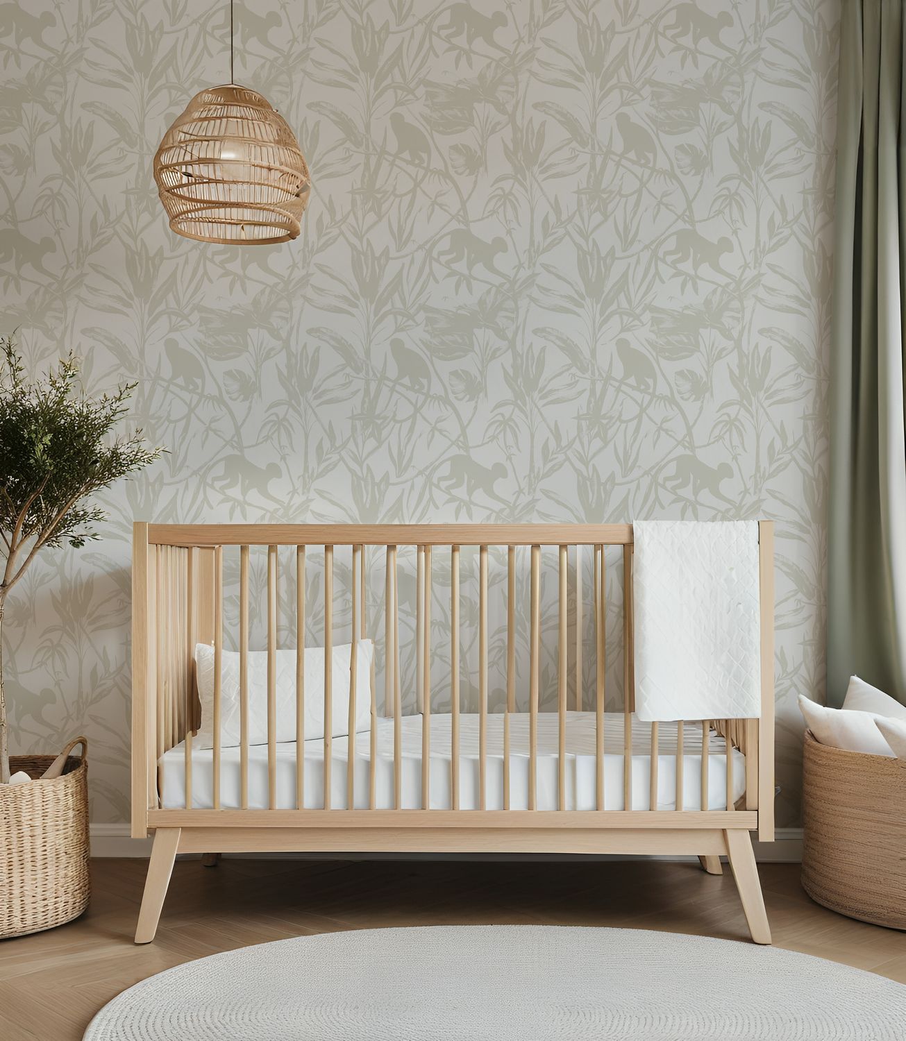 Monkey Business Removable Wallpaper (Colour options)