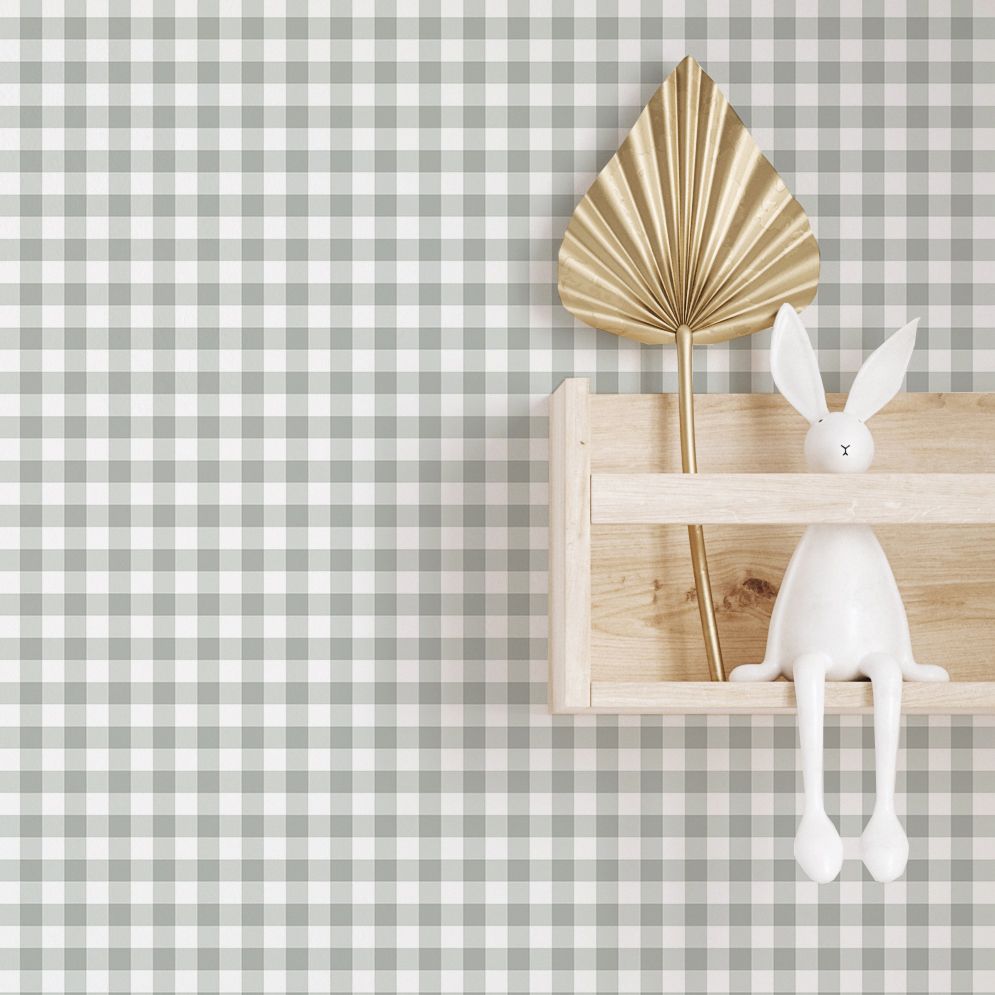Traditional Gingham Checks (XS) Removable Wallpaper (Colour options)