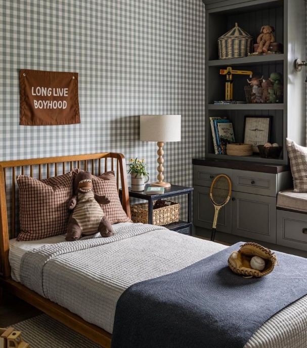 Traditional Gingham Checks (XS) Removable Wallpaper (Colour options)