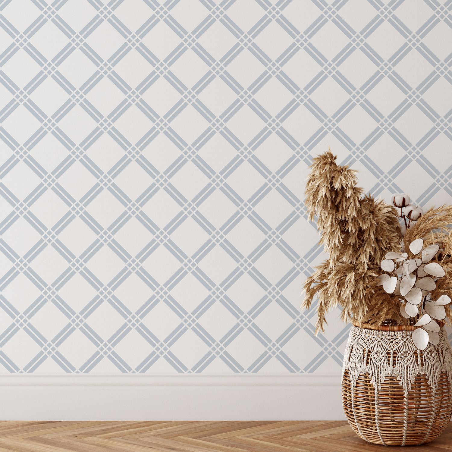 Hamptons Trellis Removable Wallpaper