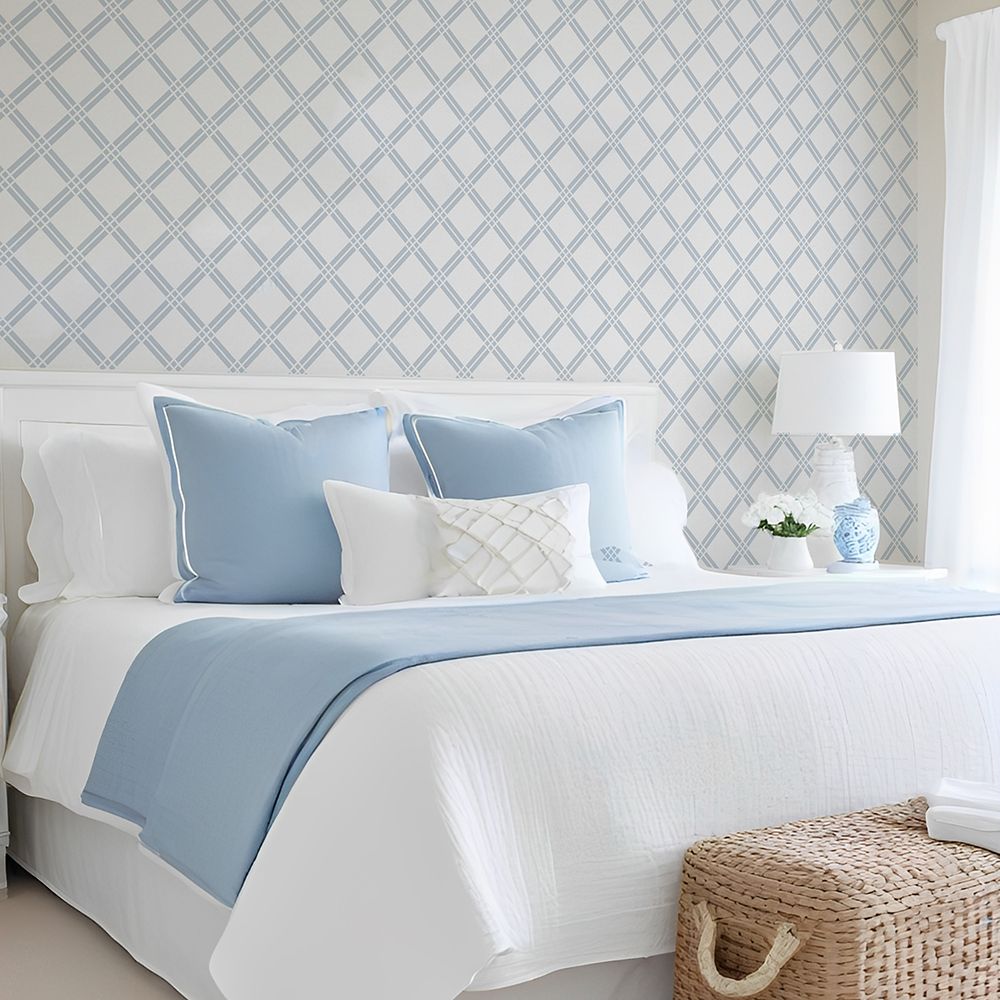 Hamptons Trellis Removable Wallpaper